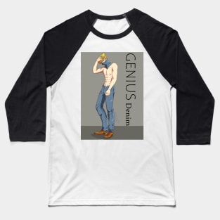 Genius Denim Advertisement Baseball T-Shirt